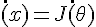 $\dot(x)=J \dot(\theta)$